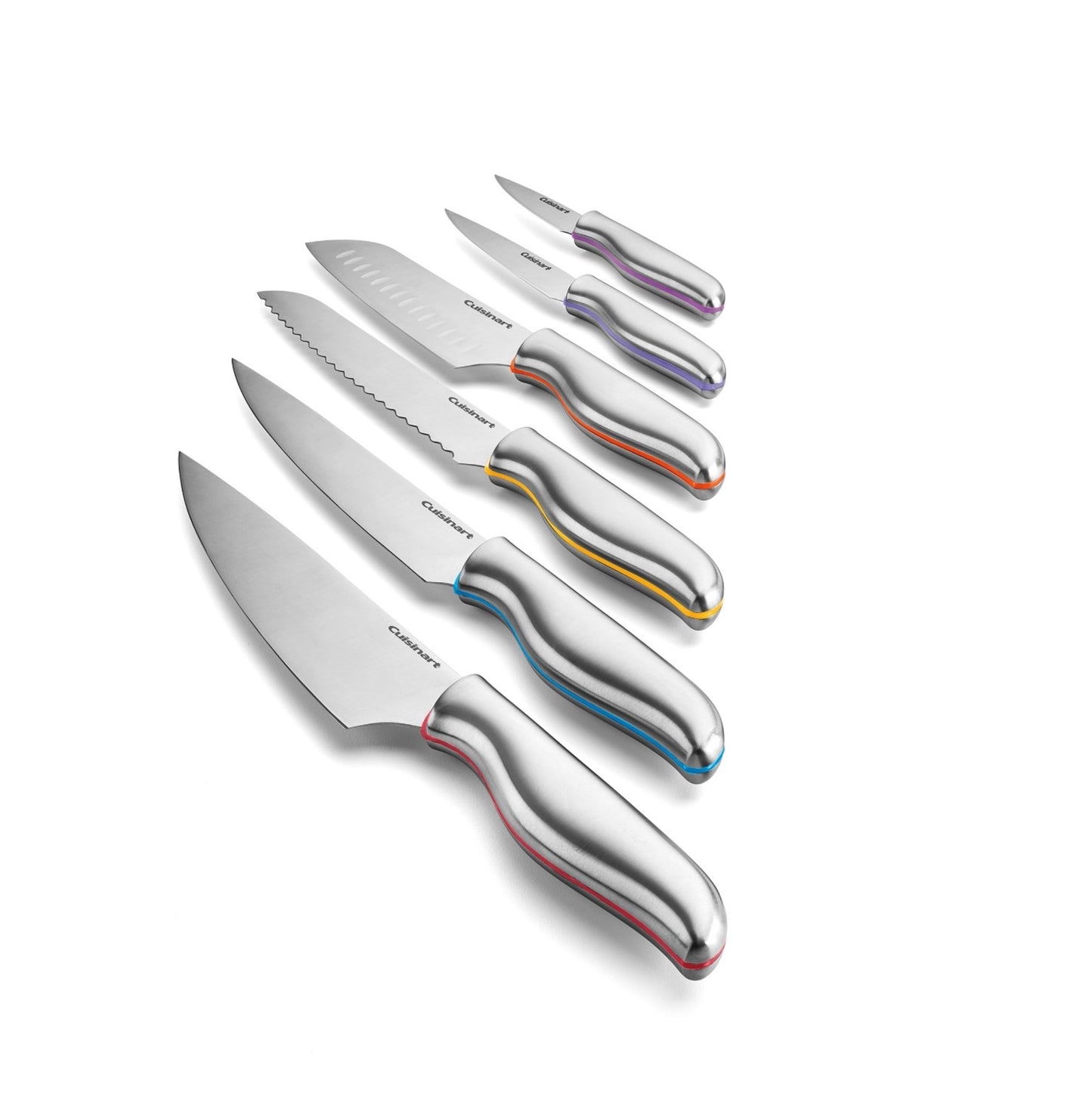 CUISINART 12PC CLASSIC CUTLERY COLOR BAND COLLECTION