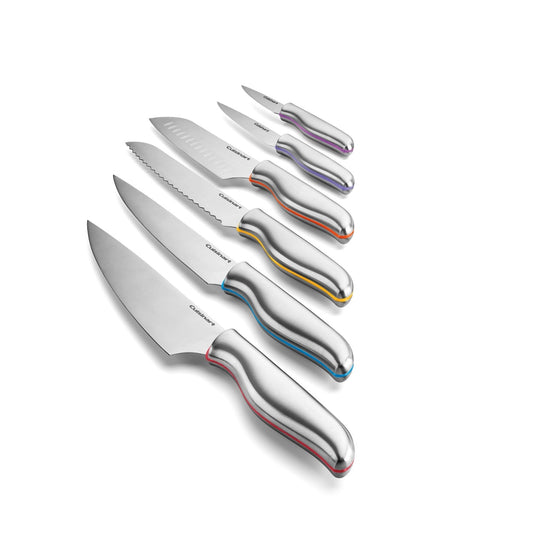 CUISINART 12PC CLASSIC CUTLERY COLOR BAND COLLECTION