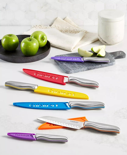 CUISINART 12PC CLASSIC CUTLERY COLOR BAND COLLECTION